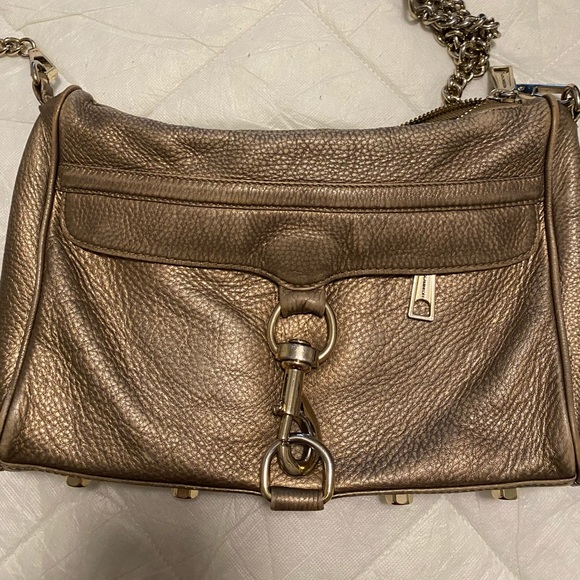 Rebecca Minkoff Gold Mac Crossbody - Picture 1 of 3